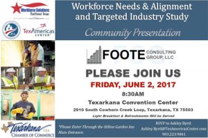 Workforce and Industry Study Community Presentation @ Texarkana Convention Center